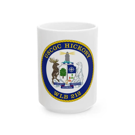 USCGC Hickory WLB 212 (U.S. Coast Guard) White Coffee Mug 15oz - Go Mug Yourself