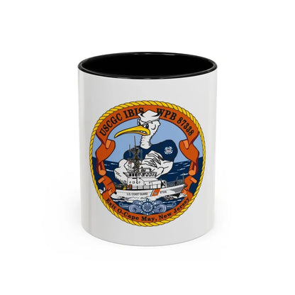 USCGC IBIS (U.S. Coast Guard) Accent Coffee Mug 11oz Black - Go Mug Yourself