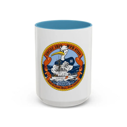USCGC IBIS (U.S. Coast Guard) Accent Coffee Mug 15oz Light Blue - Go Mug Yourself
