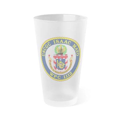 USCGC Isaac Mayo WPC 1112 (U.S. Coast Guard) Frosted Pint Glass 16oz-Go Mug Yourself