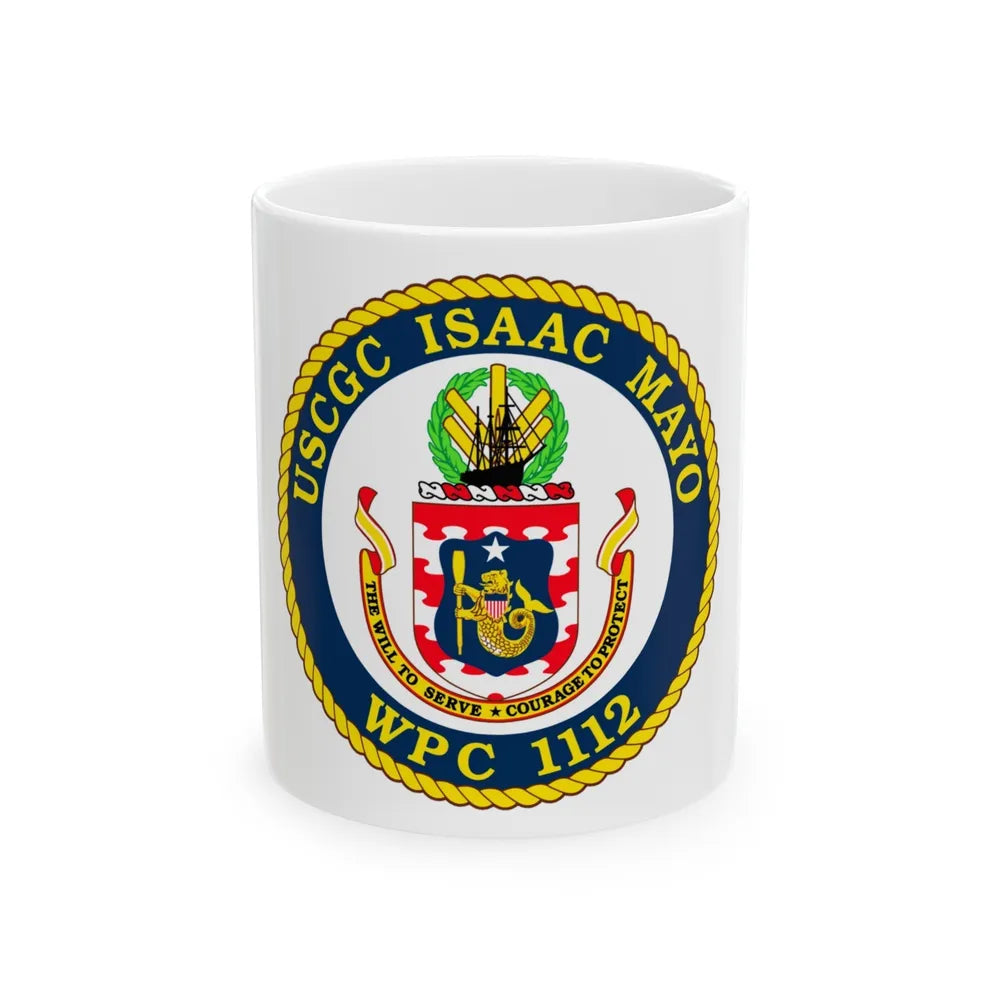 USCGC Isaac Mayo WPC 1112 (U.S. Coast Guard) White Coffee Mug-11oz-Go Mug Yourself