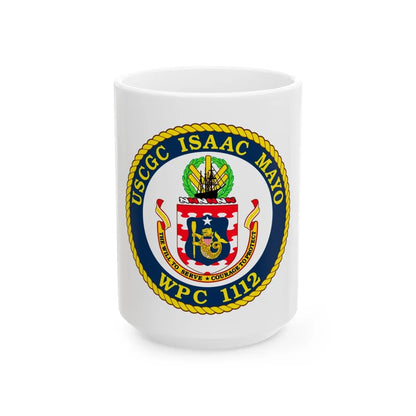 USCGC Isaac Mayo WPC 1112 (U.S. Coast Guard) White Coffee Mug-15oz-Go Mug Yourself