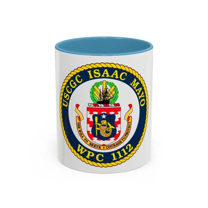 USCGC Isaac Mayo WPC 1112 (U.S. Coast Guard) Accent Coffee Mug 11oz Light Blue - Go Mug Yourself