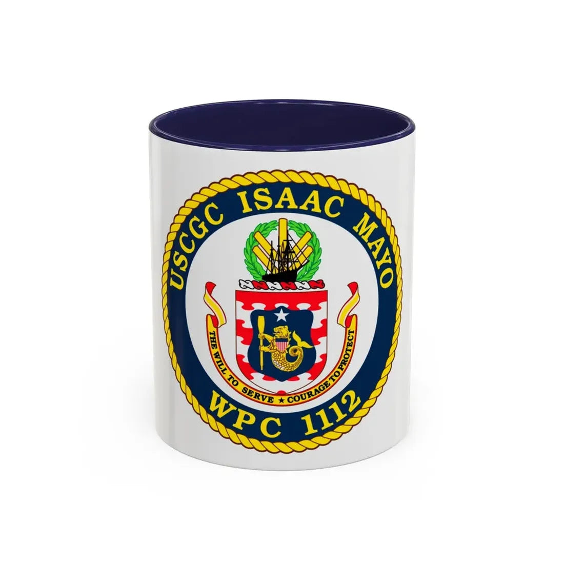 USCGC Isaac Mayo WPC 1112 (U.S. Coast Guard) Accent Coffee Mug 11oz Navy - Go Mug Yourself