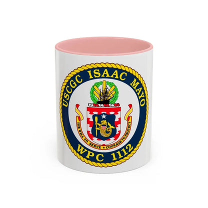 USCGC Isaac Mayo WPC 1112 (U.S. Coast Guard) Accent Coffee Mug 11oz Pink - Go Mug Yourself