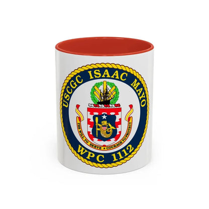 USCGC Isaac Mayo WPC 1112 (U.S. Coast Guard) Accent Coffee Mug 11oz Red - Go Mug Yourself