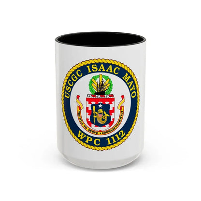 USCGC Isaac Mayo WPC 1112 (U.S. Coast Guard) Accent Coffee Mug 15oz Black - Go Mug Yourself
