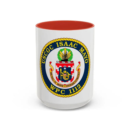 USCGC Isaac Mayo WPC 1112 (U.S. Coast Guard) Accent Coffee Mug 15oz Red - Go Mug Yourself