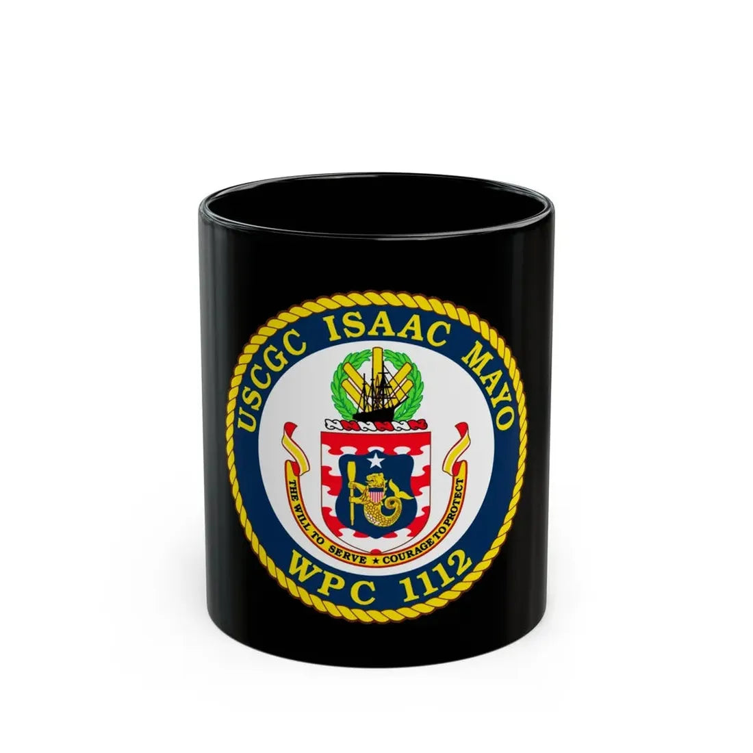 USCGC Isaac Mayo WPC 1112 (U.S. Coast Guard) Black Coffee Mug - Go Mug Yourself
