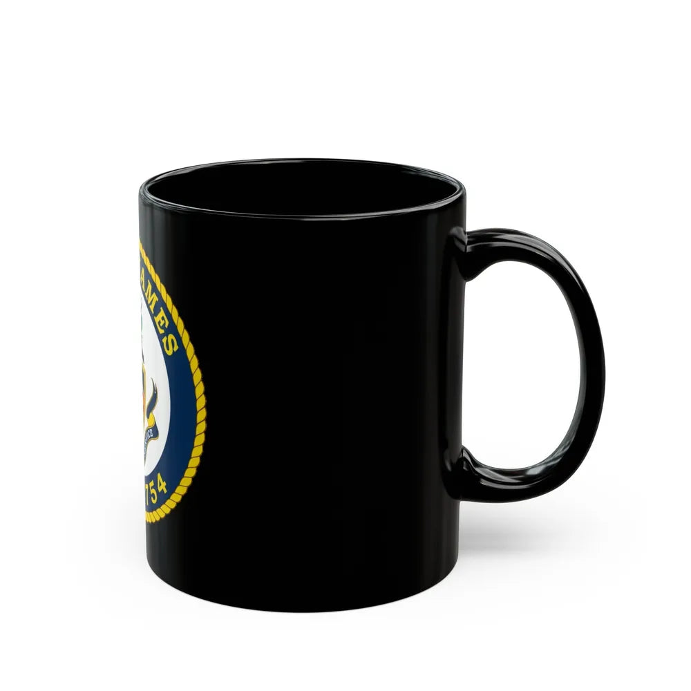 USCGC James WMSL 754 (U.S. Coast Guard) Black Coffee Mug-Go Mug Yourself