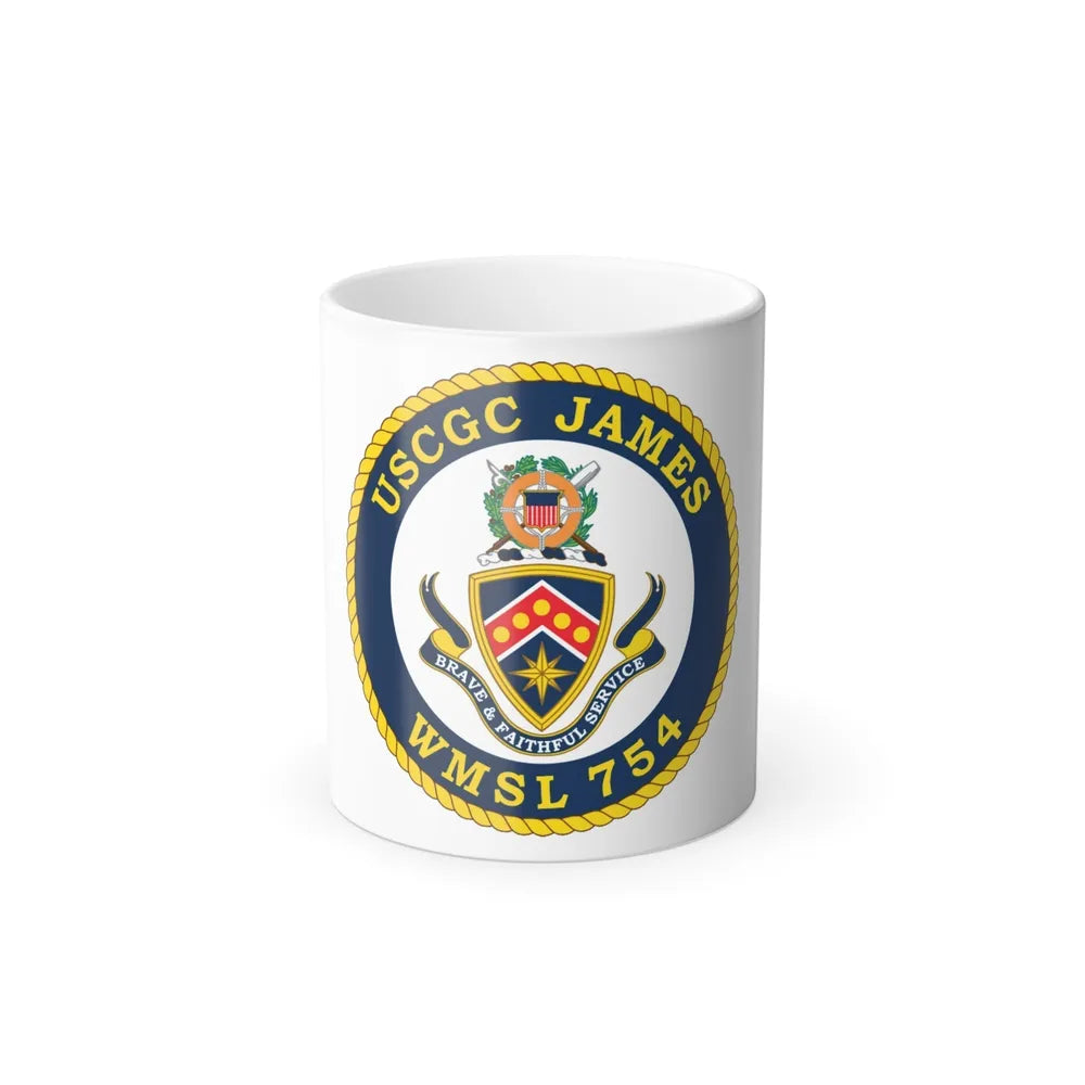 USCGC James WMSL 754 (U.S. Coast Guard) Color Changing Mug 11oz-11oz-Go Mug Yourself