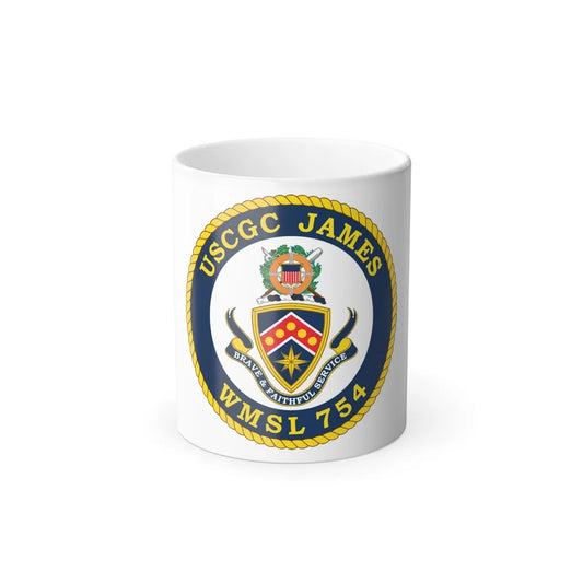 USCGC James WMSL 754 (U.S. Coast Guard) Color Changing Mug 11oz-11oz-Go Mug Yourself