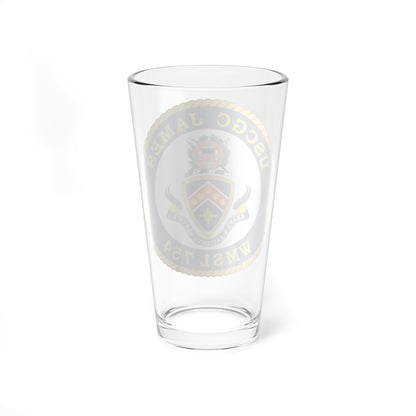 USCGC James WMSL 754 (U.S. Coast Guard) Pint Glass 16oz-Go Mug Yourself