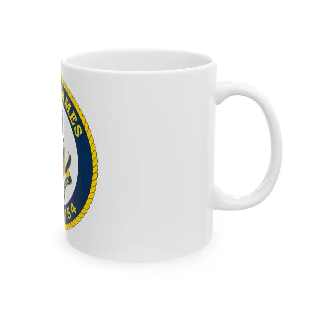 USCGC James WMSL 754 (U.S. Coast Guard) White Coffee Mug-Go Mug Yourself