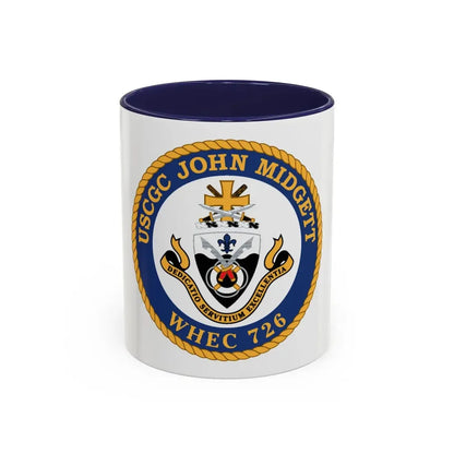USCGC John Midgett WHEC 726 (U.S. Coast Guard) Accent Coffee Mug 11oz Navy - Go Mug Yourself