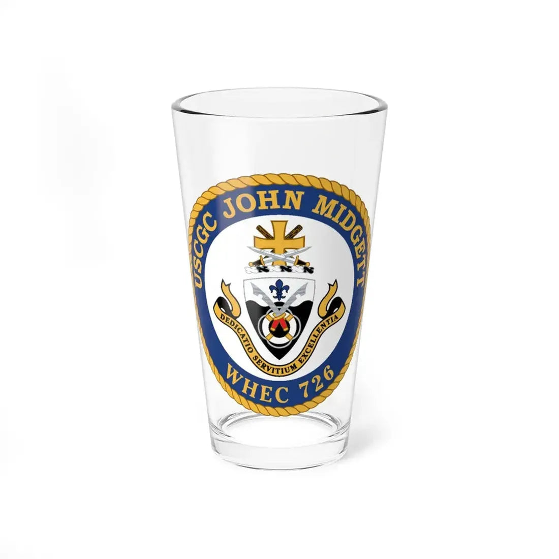 USCGC John Midgett WHEC 726 (U.S. Coast Guard) Pint Glass 16oz 16oz - Go Mug Yourself
