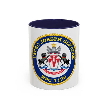 USCGC JOSEPH GERCZAK WPC 1126 (U.S. Coast Guard) Accent Coffee Mug 11oz Navy - Go Mug Yourself
