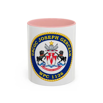 USCGC JOSEPH GERCZAK WPC 1126 (U.S. Coast Guard) Accent Coffee Mug 11oz Pink - Go Mug Yourself
