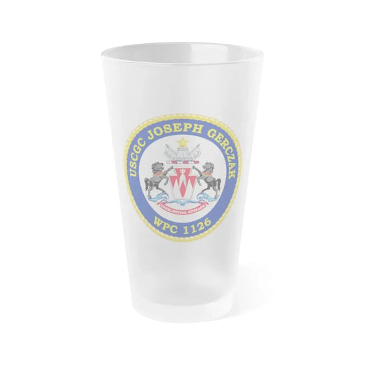 USCGC JOSEPH GERCZAK WPC 1126 (U.S. Coast Guard) Frosted Pint Glass 16oz Default Title - Go Mug Yourself