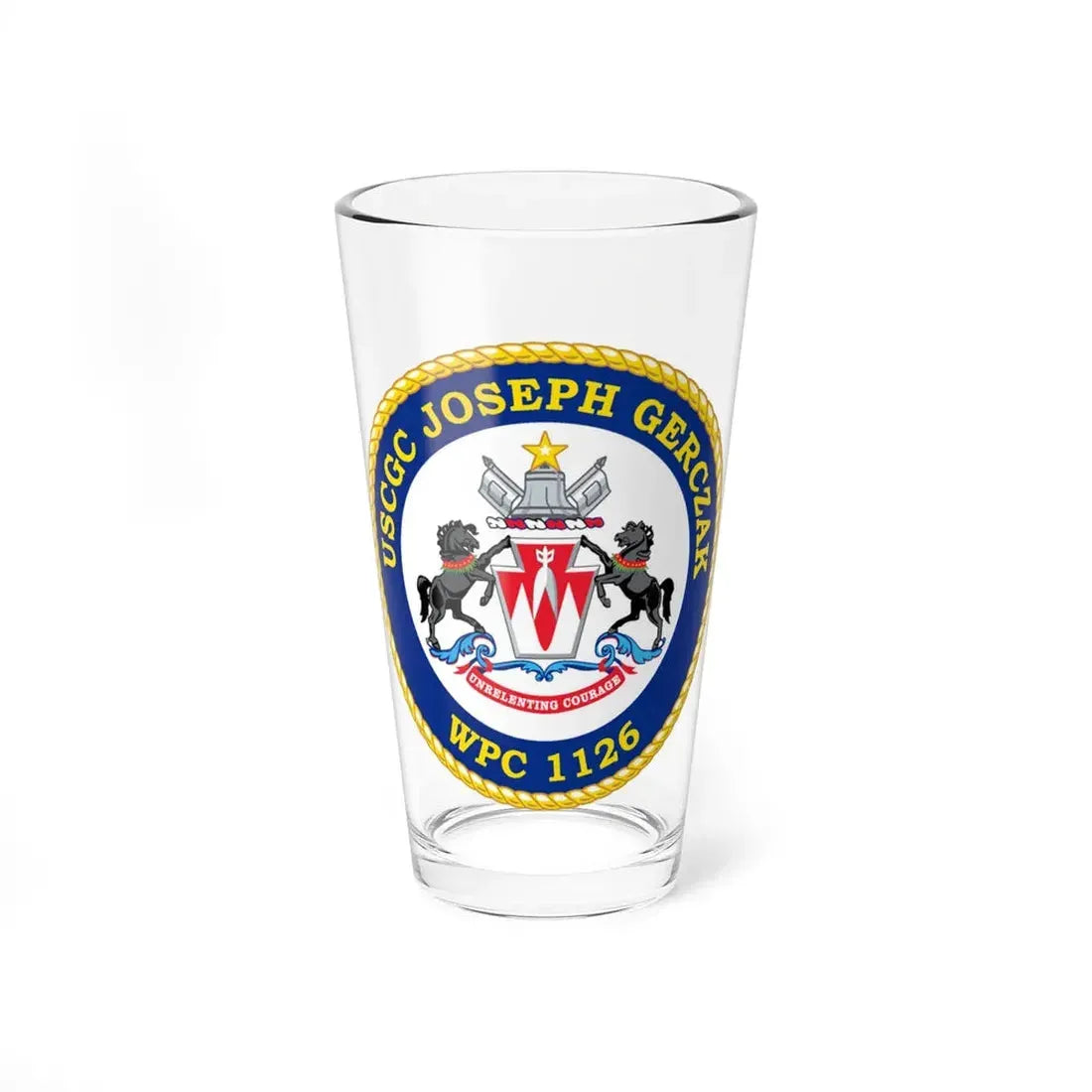 USCGC JOSEPH GERCZAK WPC 1126 (U.S. Coast Guard) Pint Glass 16oz 16oz - Go Mug Yourself