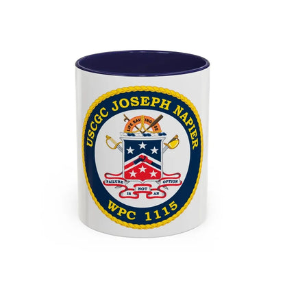 USCGC Joseph Napier WPC 115 (U.S. Coast Guard) Accent Coffee Mug 11oz Navy - Go Mug Yourself