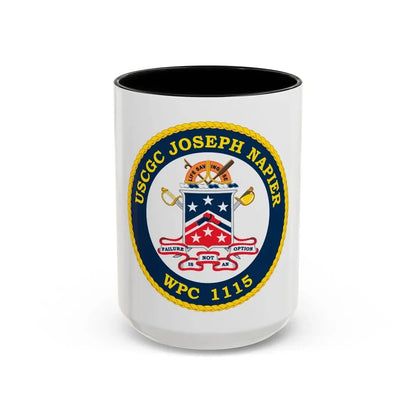 USCGC Joseph Napier WPC 115 (U.S. Coast Guard) Accent Coffee Mug 15oz Black - Go Mug Yourself