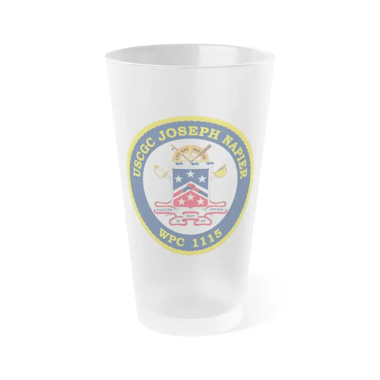 USCGC Joseph Napier WPC 115 (U.S. Coast Guard) Frosted Pint Glass 16oz Default Title - Go Mug Yourself