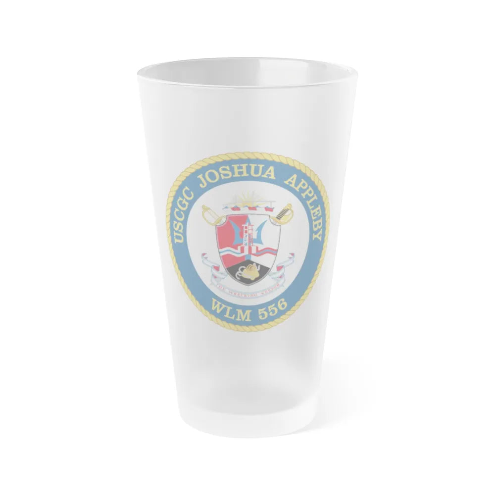 USCGC Joshua Appleby WLM 556 (U.S. Coast Guard) Frosted Pint Glass 16oz-Go Mug Yourself