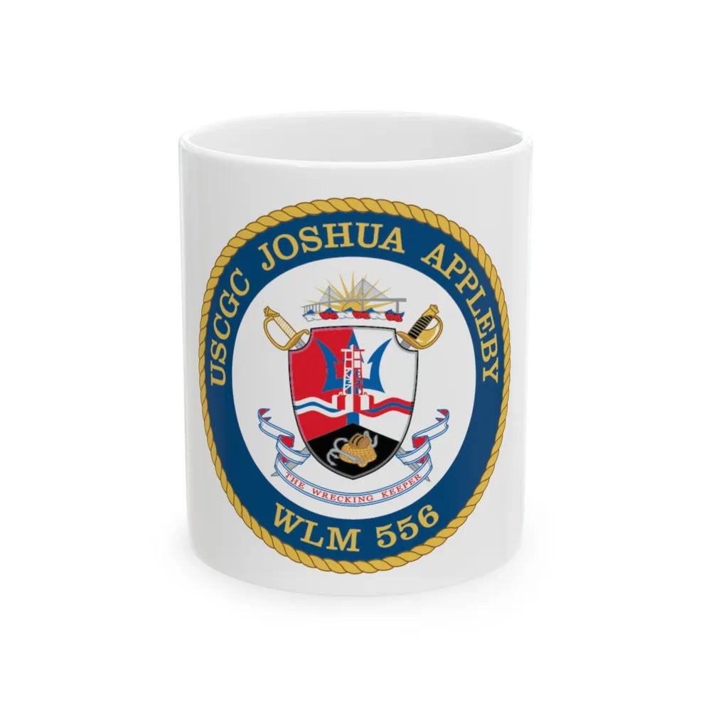 USCGC Joshua Appleby WLM 556 (U.S. Coast Guard) White Coffee Mug-11oz-Go Mug Yourself