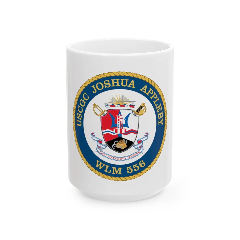 USCGC Joshua Appleby WLM 556 (U.S. Coast Guard) White Coffee Mug-15oz-Go Mug Yourself