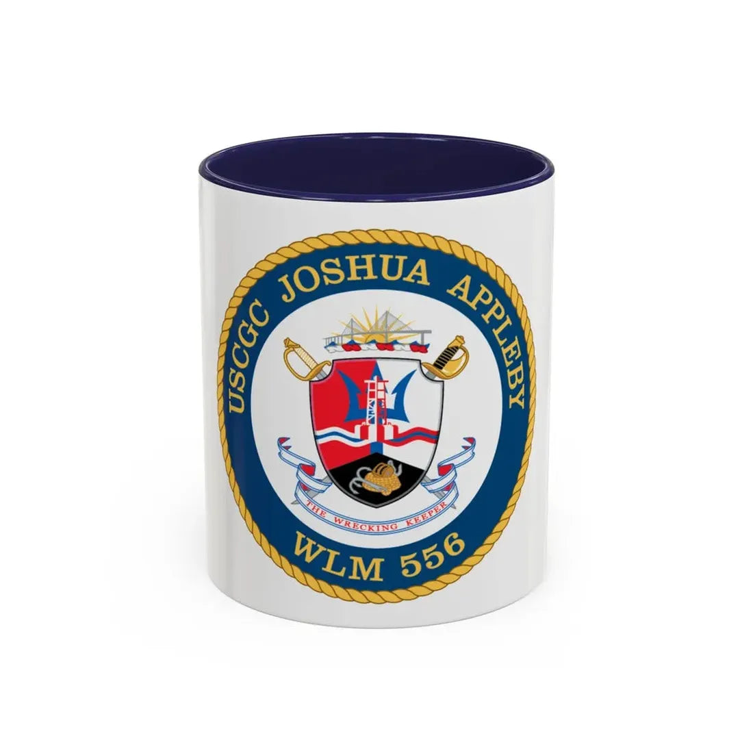 USCGC Joshua Appleby WLM 556 (U.S. Coast Guard) Accent Coffee Mug 11oz Navy - Go Mug Yourself