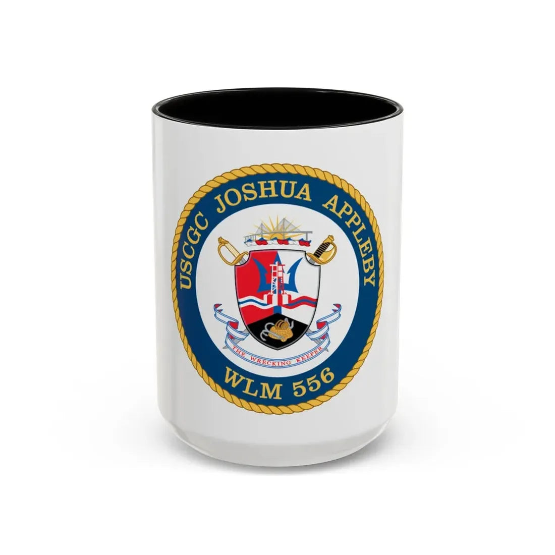 USCGC Joshua Appleby WLM 556 (U.S. Coast Guard) Accent Coffee Mug 15oz Black - Go Mug Yourself