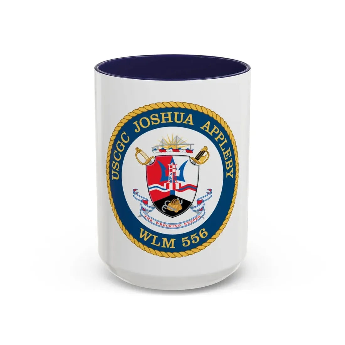 USCGC Joshua Appleby WLM 556 (U.S. Coast Guard) Accent Coffee Mug 15oz Navy - Go Mug Yourself