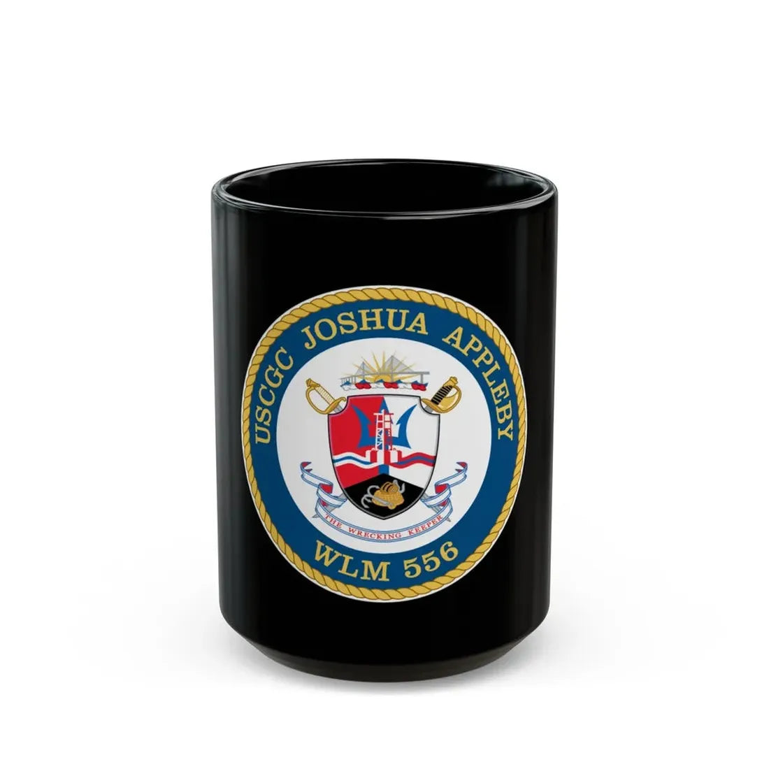 USCGC Joshua Appleby WLM 556 (U.S. Coast Guard) Black Coffee Mug 15oz - Go Mug Yourself