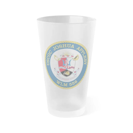 USCGC Joshua Appleby WLM 556 (U.S. Coast Guard) Frosted Pint Glass 16oz Default Title - Go Mug Yourself