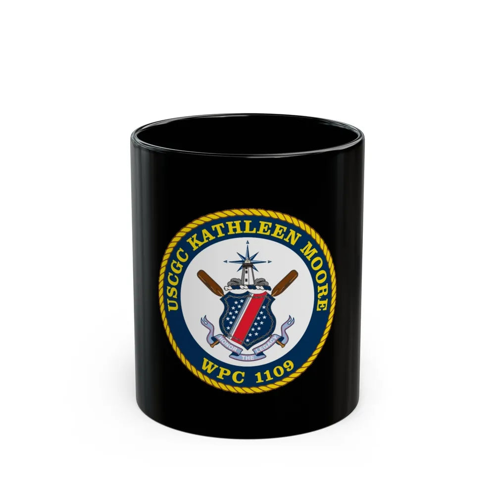 USCGC Kathleen Moore (U.S. Coast Guard) Black Coffee Mug-11oz-Go Mug Yourself