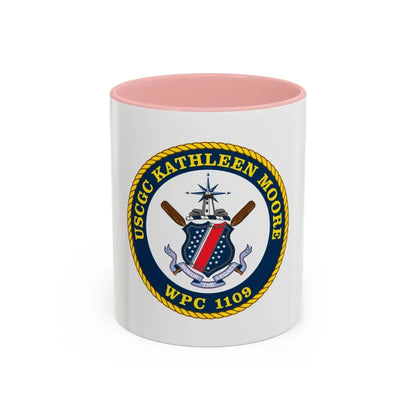 USCGC Kathleen Moore (U.S. Coast Guard) Accent Coffee Mug 11oz Pink - Go Mug Yourself