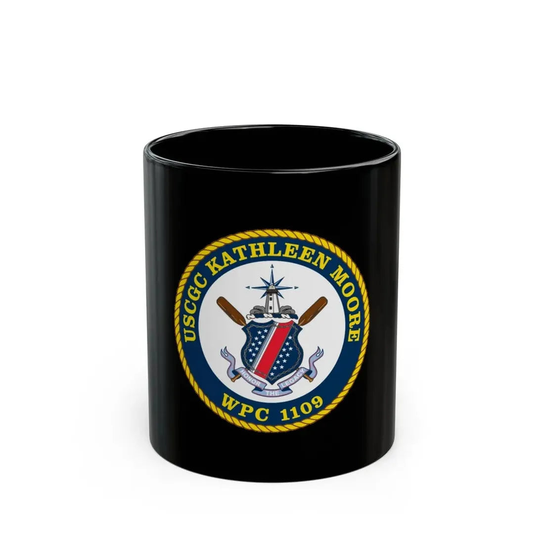 USCGC Kathleen Moore (U.S. Coast Guard) Black Coffee Mug 11oz - Go Mug Yourself
