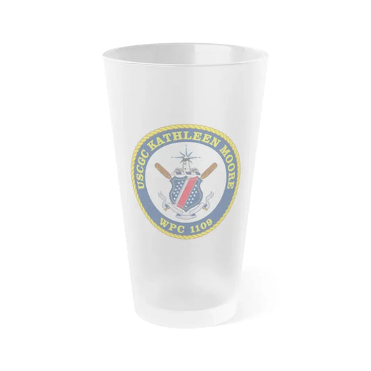 USCGC Kathleen Moore (U.S. Coast Guard) Frosted Pint Glass 16oz Default Title - Go Mug Yourself