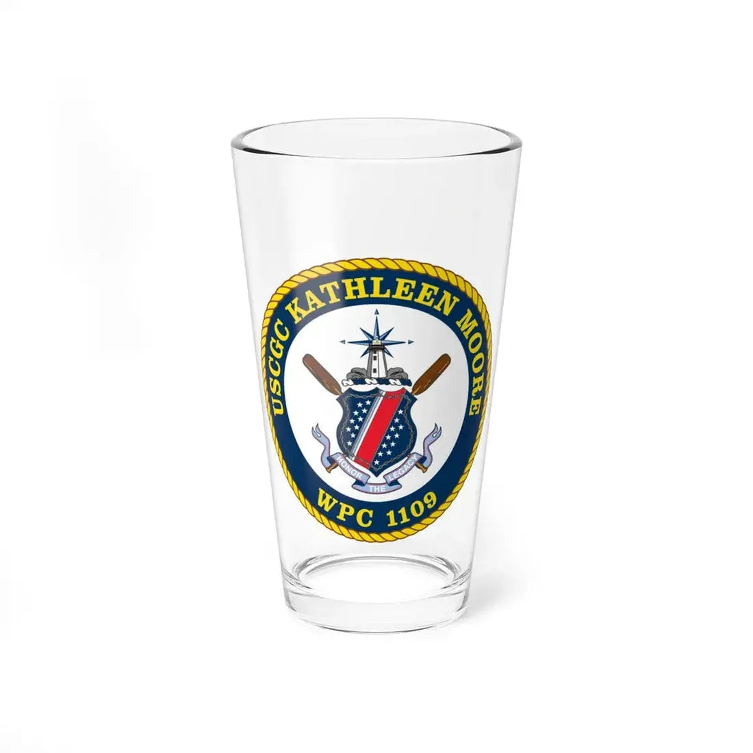USCGC Kathleen Moore (U.S. Coast Guard) Pint Glass 16oz 16oz - Go Mug Yourself