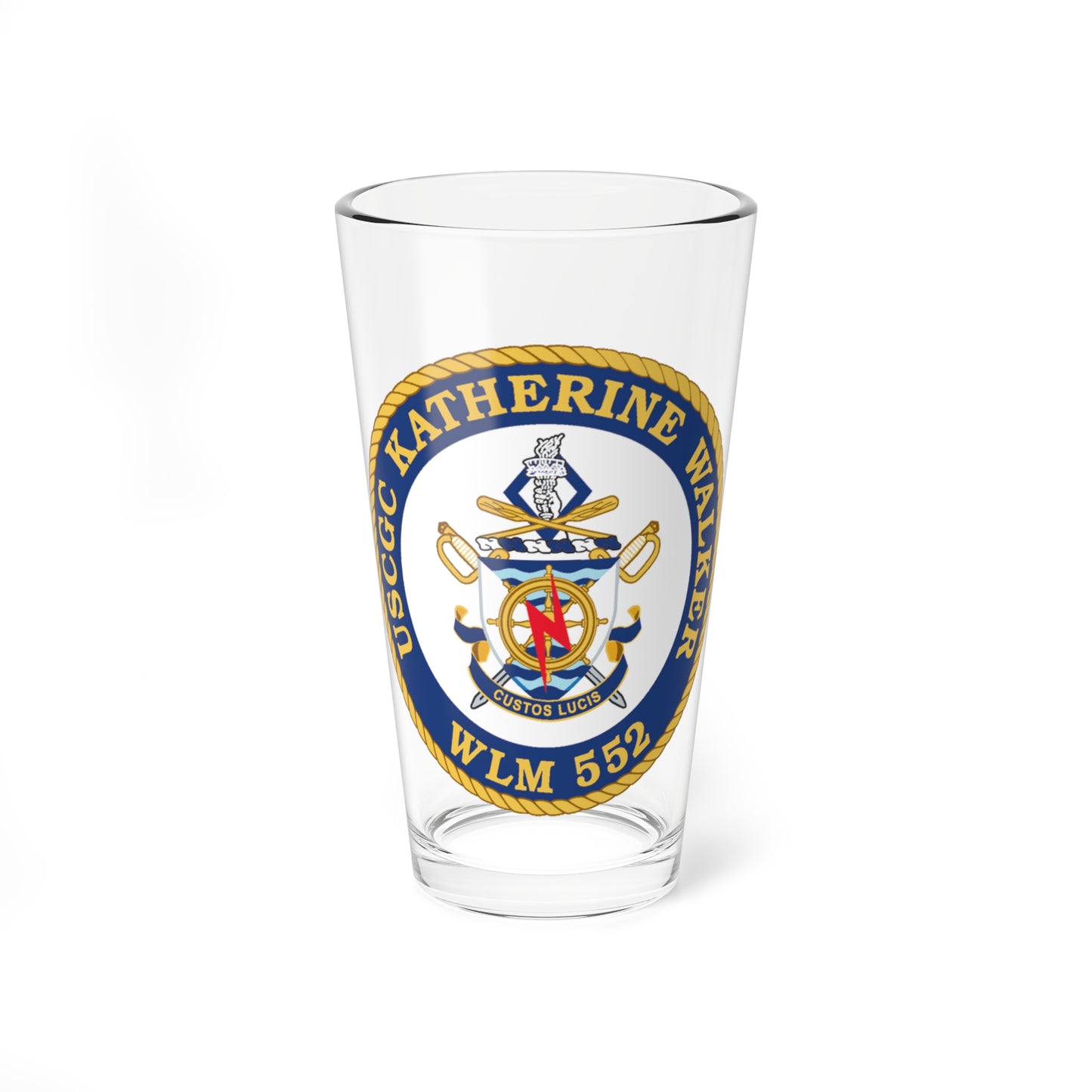 USCGC Kathrine Walker WLM 552 (U.S. Coast Guard) Pint Glass 16oz-16oz-Go Mug Yourself