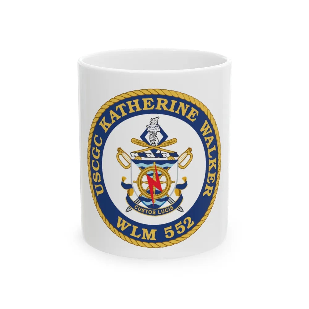 USCGC Kathrine Walker WLM 552 (U.S. Coast Guard) White Coffee Mug-11oz-Go Mug Yourself