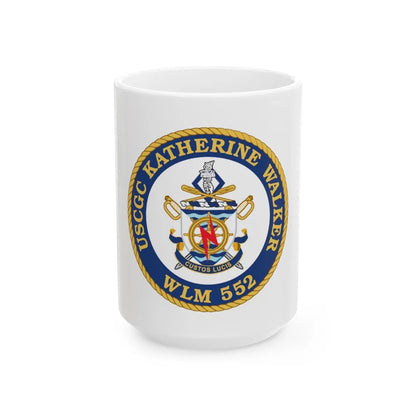 USCGC Kathrine Walker WLM 552 (U.S. Coast Guard) White Coffee Mug-15oz-Go Mug Yourself