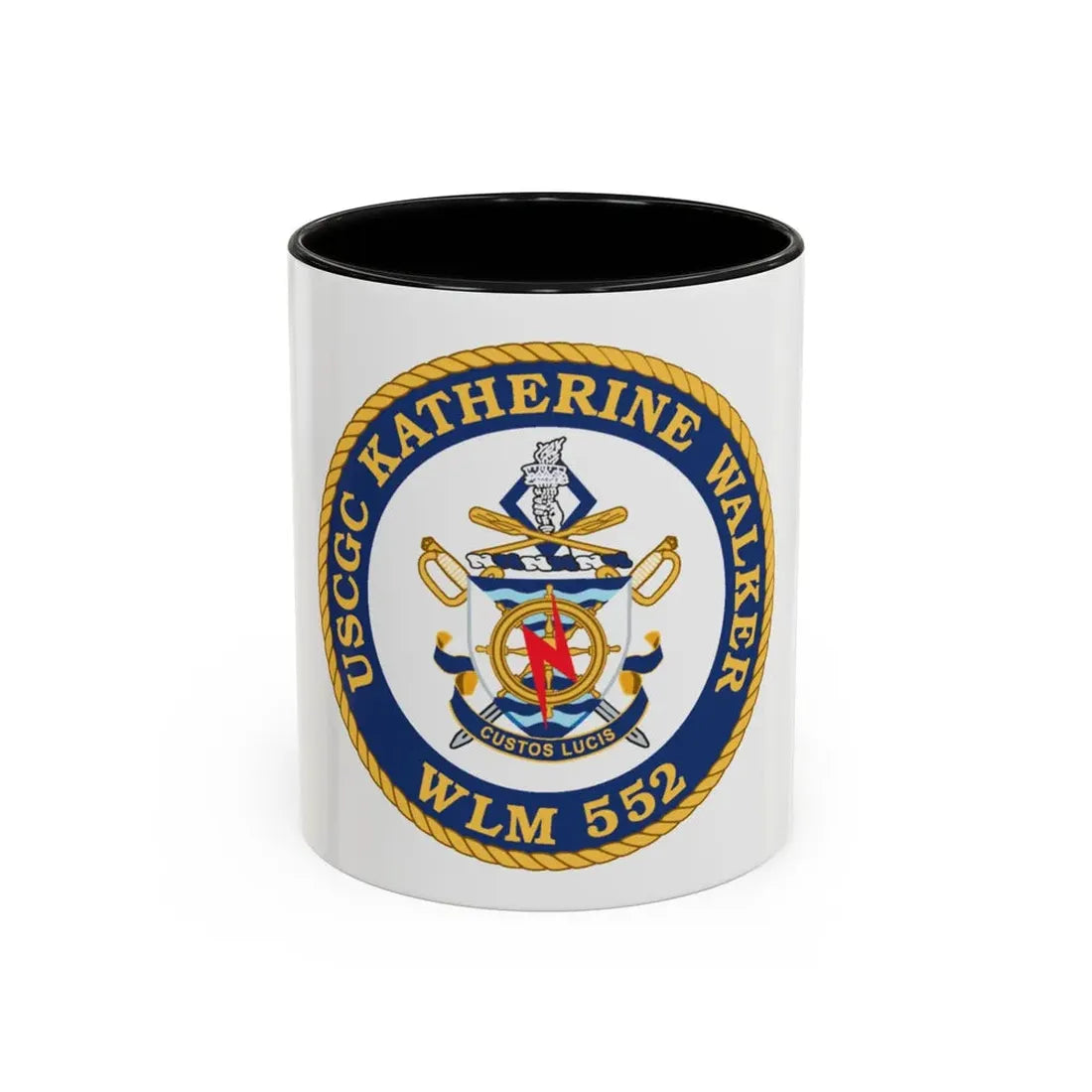 USCGC Kathrine Walker WLM 552 (U.S. Coast Guard) Accent Coffee Mug 11oz Black - Go Mug Yourself