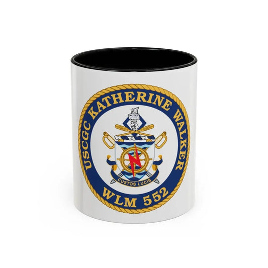 USCGC Kathrine Walker WLM 552 (U.S. Coast Guard) Accent Coffee Mug 11oz Black - Go Mug Yourself