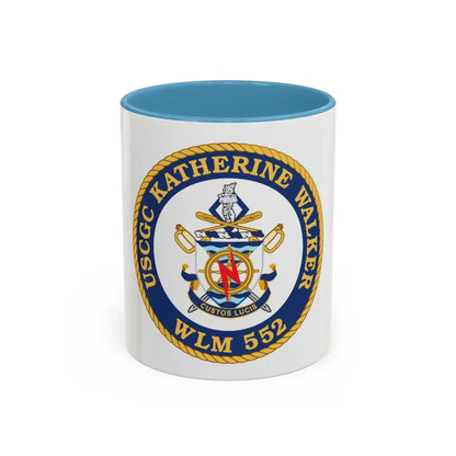 USCGC Kathrine Walker WLM 552 (U.S. Coast Guard) Accent Coffee Mug 11oz Light Blue - Go Mug Yourself