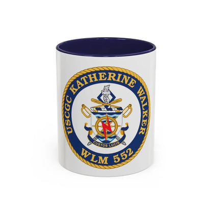 USCGC Kathrine Walker WLM 552 (U.S. Coast Guard) Accent Coffee Mug 11oz Navy - Go Mug Yourself