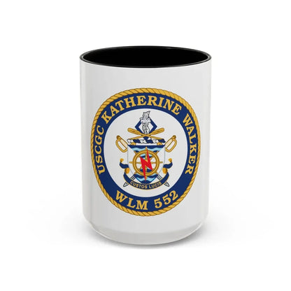 USCGC Kathrine Walker WLM 552 (U.S. Coast Guard) Accent Coffee Mug 15oz Black - Go Mug Yourself