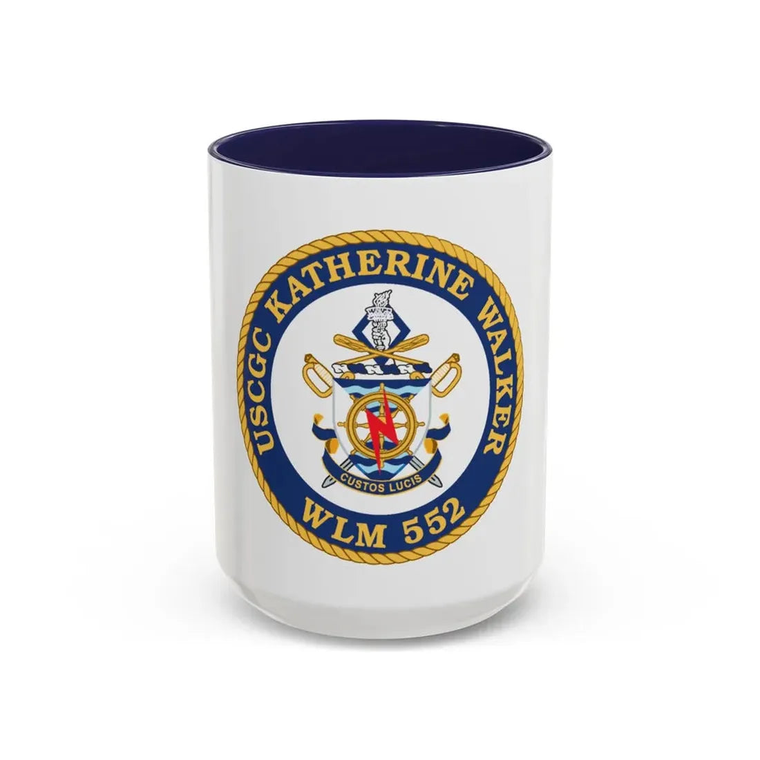 USCGC Kathrine Walker WLM 552 (U.S. Coast Guard) Accent Coffee Mug 15oz Navy - Go Mug Yourself