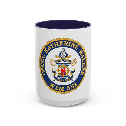 USCGC Kathrine Walker WLM 552 (U.S. Coast Guard) Accent Coffee Mug 15oz Navy - Go Mug Yourself
